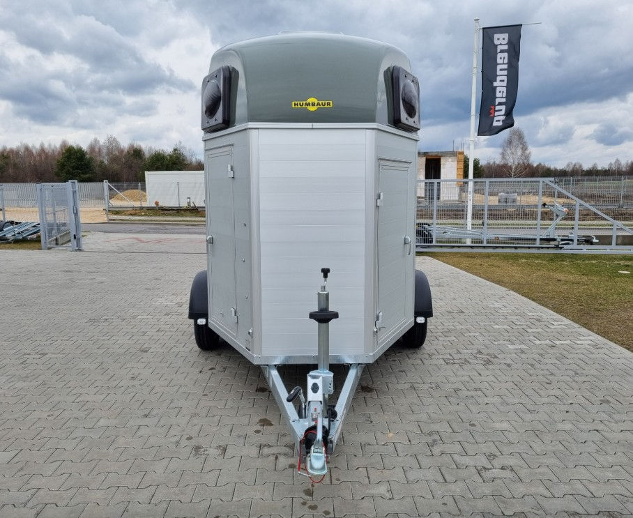 Thumbnail: Humbaur-aanhanger, Equitos Alu Plus 2000-model met zadelkamer en zijdeuren.