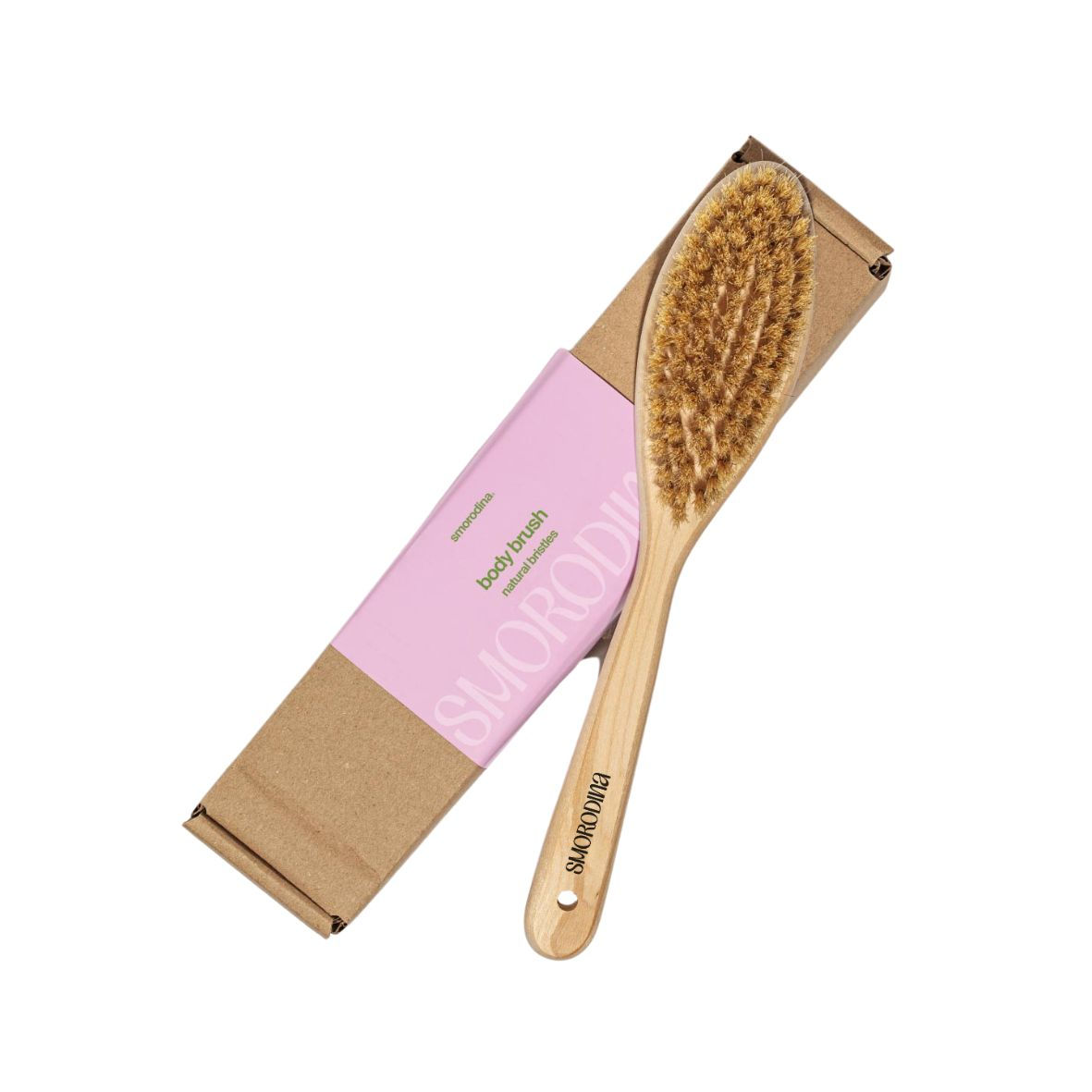 Smorodina Dry Massage Brush with handle