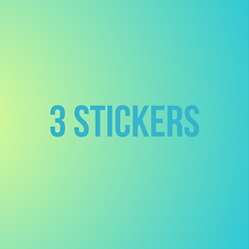 3 Stickers Instant Karma