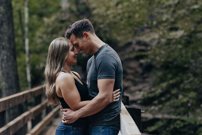 Sunset Engagement Photos in Cades Cove