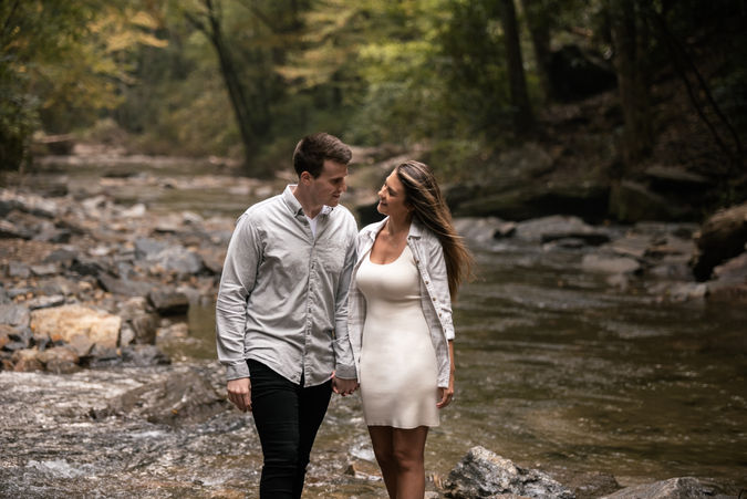 Blue Ridge Mountains Adventure Engagement Photos in Tennessee