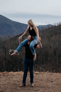 Playful & Romantic Smoky Mountain Engagement Photos