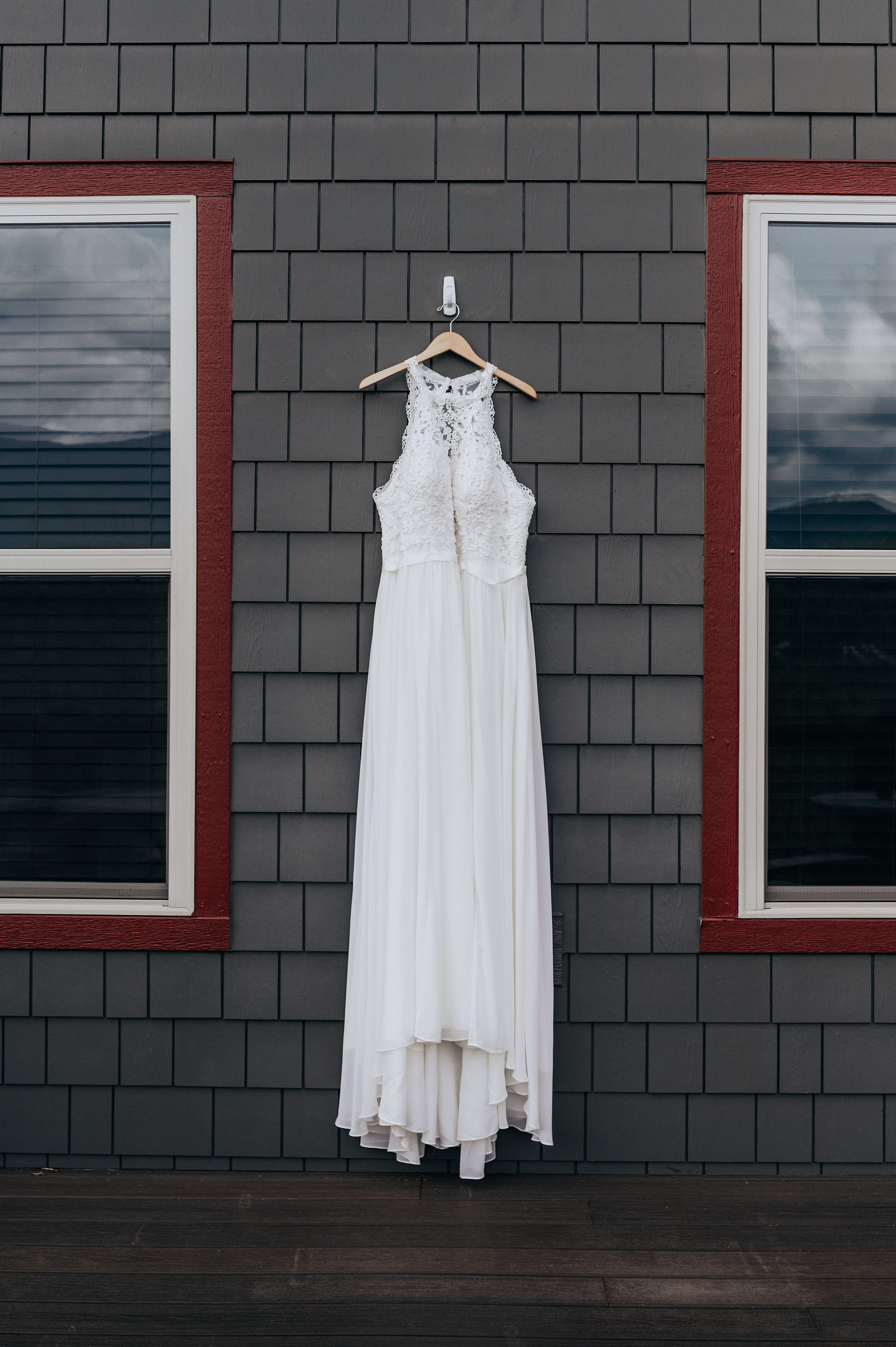 Wedding Dress Jumpsuit for Miranda and Kelly’s Smoky Mountain Wedding Day  at The Greystone Pointe Lodge in Gatlinburg Tennessee