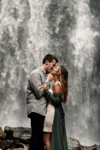 Blue Ridge Mountains Adventure Engagement Photos in Tennessee