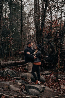 Moody Fandom-Themed Engagement Photos With Lightsabers and Wands
