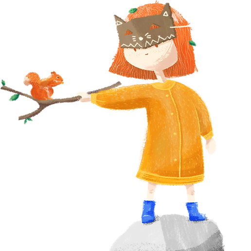 Girl with Squirrel