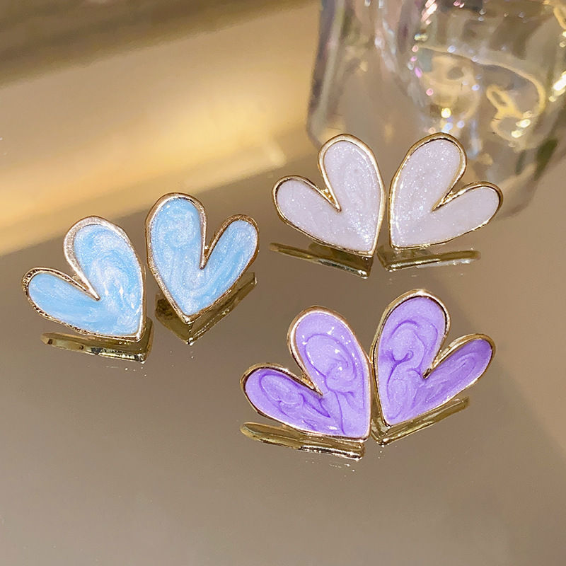 Thumbnail: New Fashion love Heart Pearl Earrings for Women Sweet Elegant Temperament Drop E