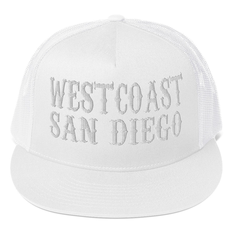 Thumbnail: White hat with WESTCOAST SAN DIEGO text