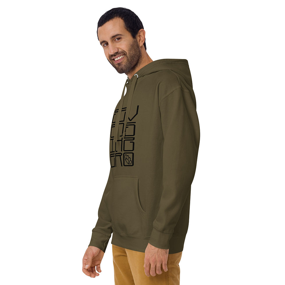 Thumbnail: Man smiling in olive green hoodie