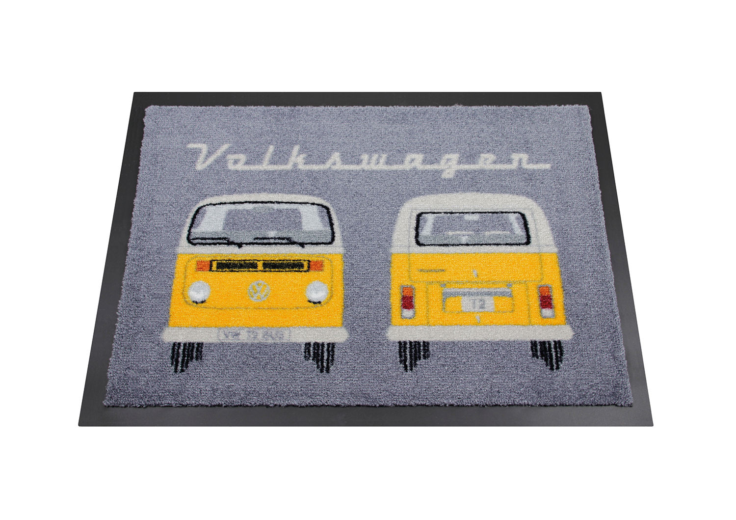 VW T2 BUS FUßMATTE - FRONT & HECK/ORANGE