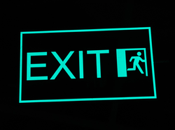 Exit Signs El panels