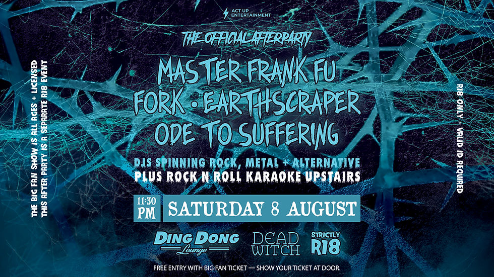 Master Frank Fu, Fork, Earthscraper + Ode To Suffering Official After Party