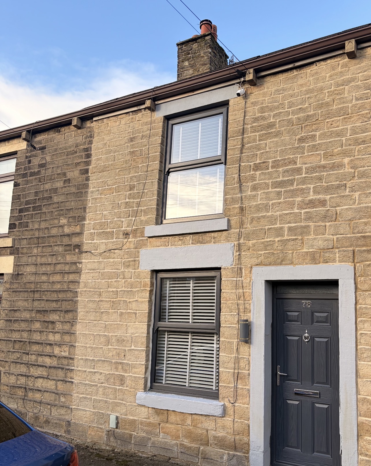 Finished traditional stone home restored by G & T Pointing and Restoration