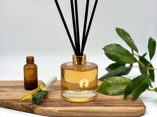 bergamot tobacco Archipelago Botanicals Boxed 2-Wick Credenza Candle 1/4 of inch before relighting Bergamot Tobacco | Desirable Glow