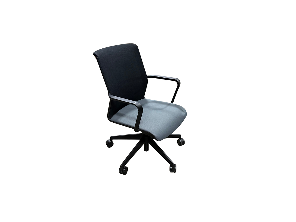 Thumbnail: Senator Circo Conference Chair - Charcoal / Black
