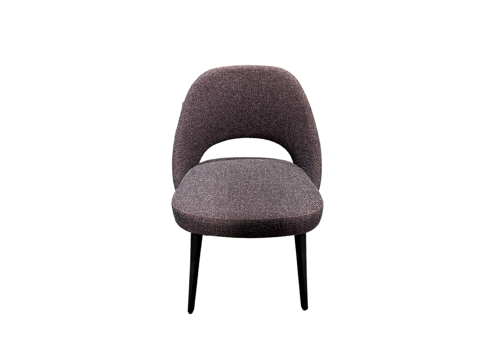 Thumbnail: Knoll Saarinen Armless Side Chair - Red/Black Woven Upholstery