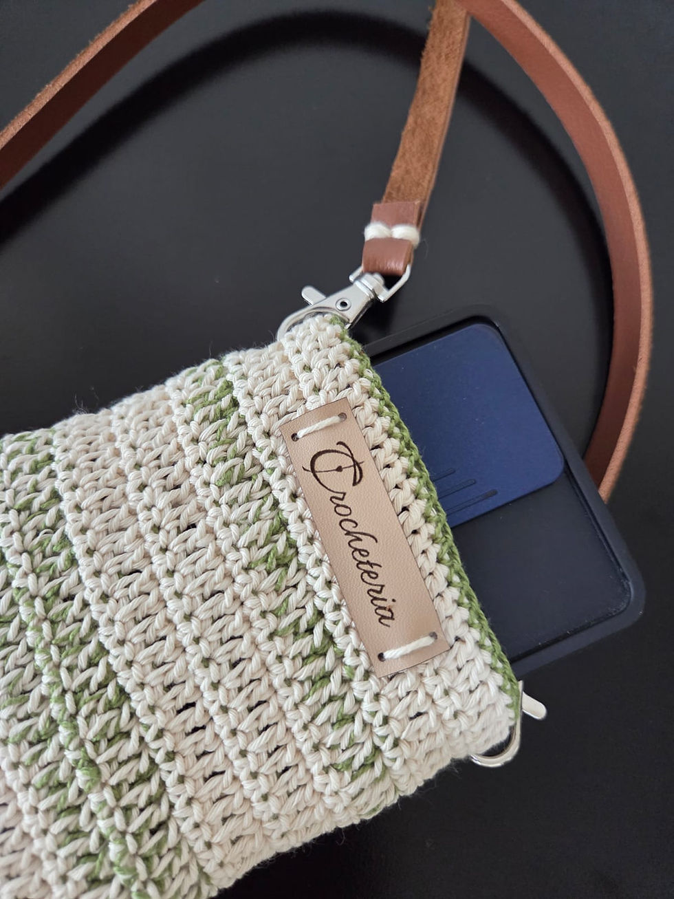 bolsa para celular por Crocheteria