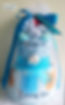 2 tier Blue Diaper Cake