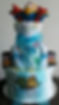 3 tier Future Pilot Diaper Cake