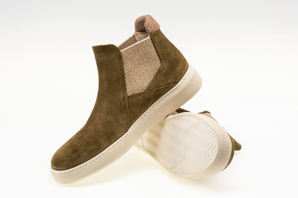 Miniature : TENNISBOOTS VERT-KAKI