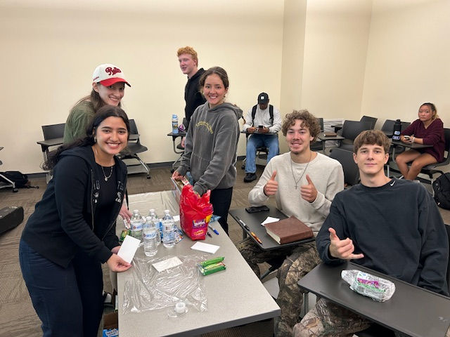 Making gift giveaways with the gospel messages and Bible verses.