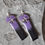 Thumbnail: Purple and black Deco earrings