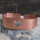 Thumbnail: Wide heart copper bangle