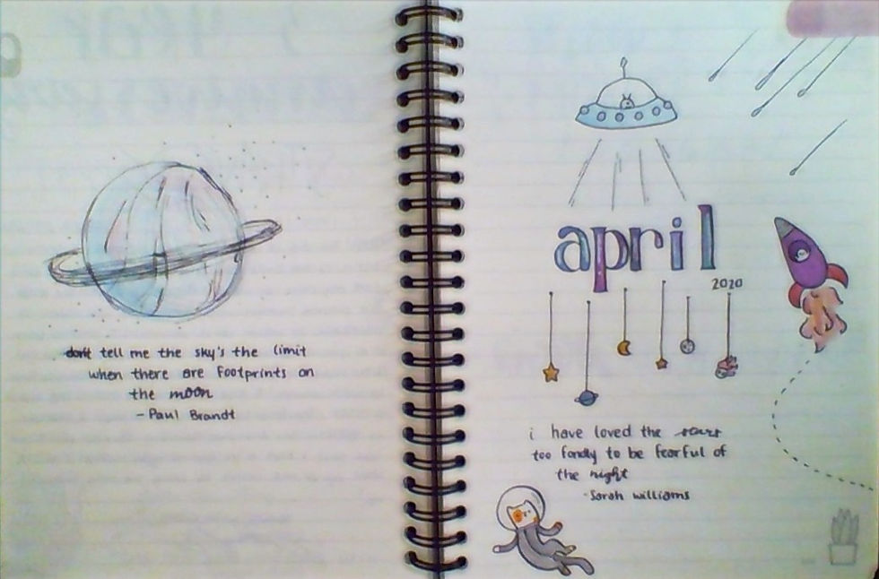 April Journal Spreads <3