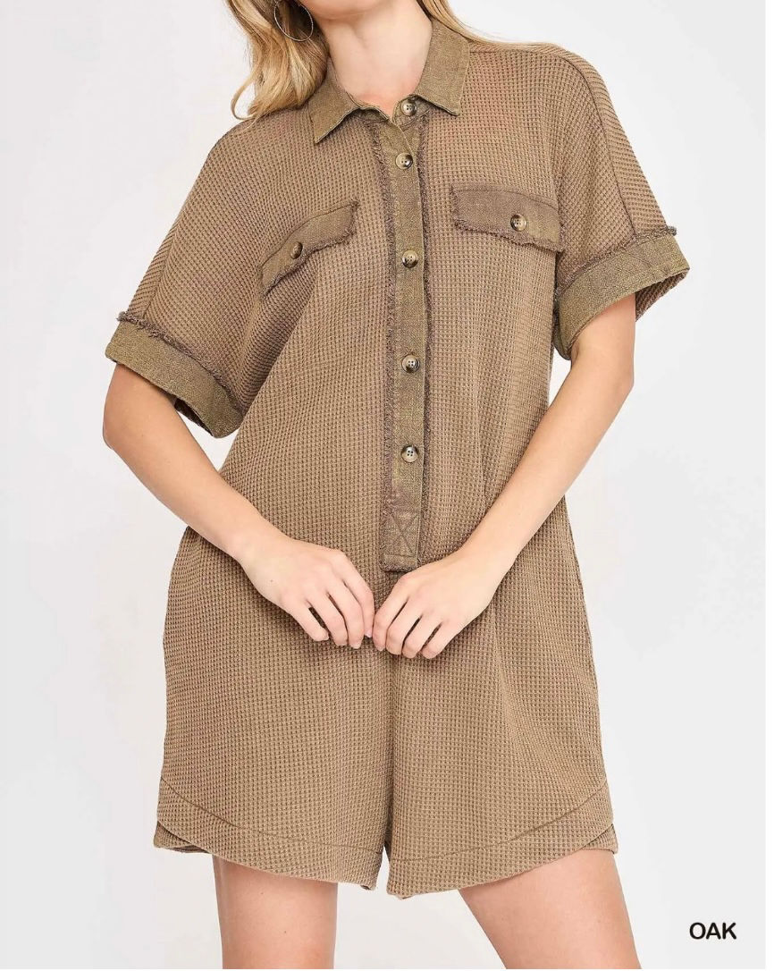Waffle Romper 