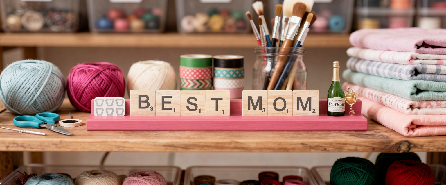 Best Mom Scrabble Tile Board