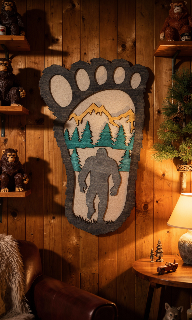 Bigfoot Single Layer Wall Art