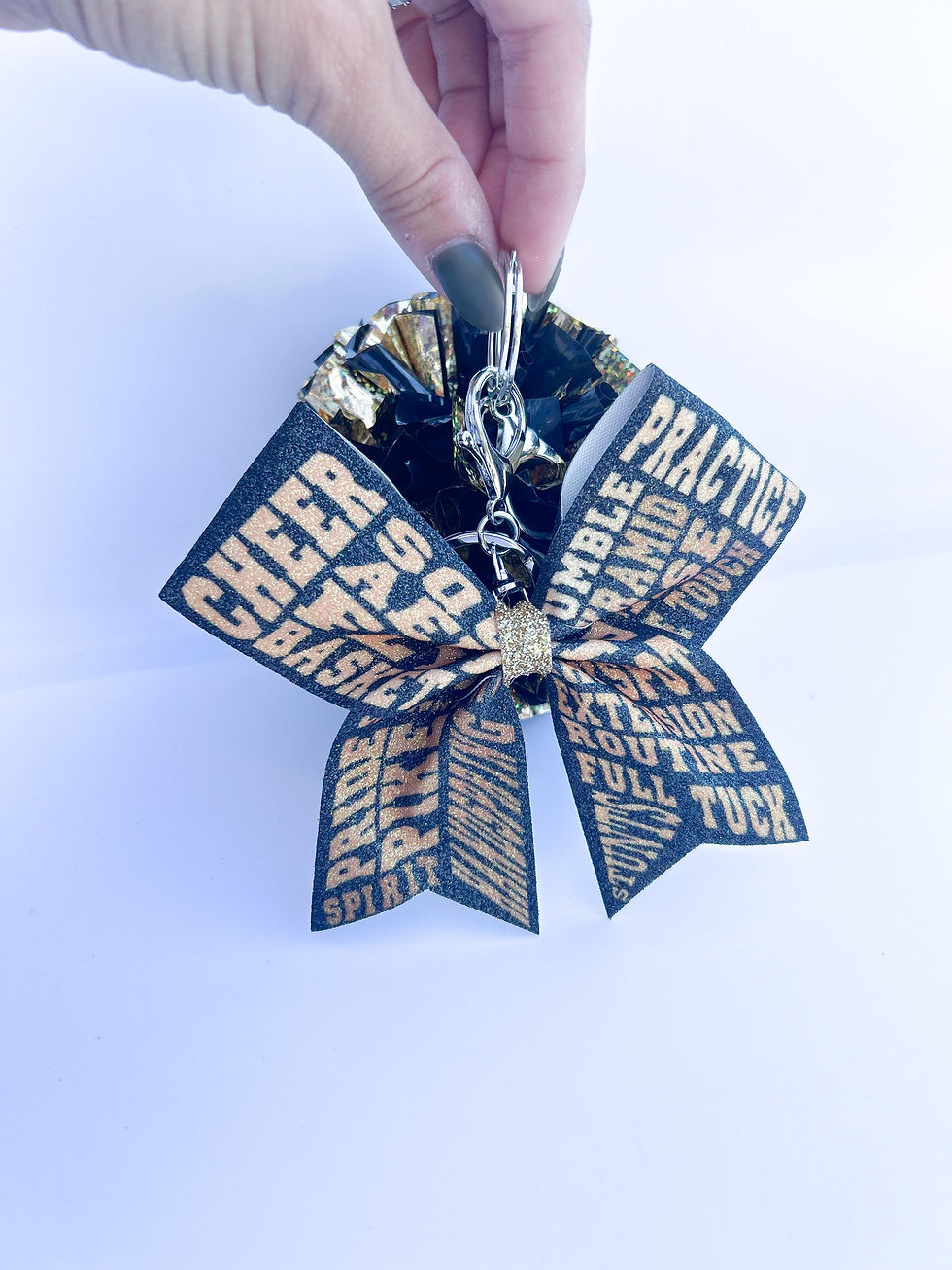 Thumbnail: Pom Pom Bow Keychain