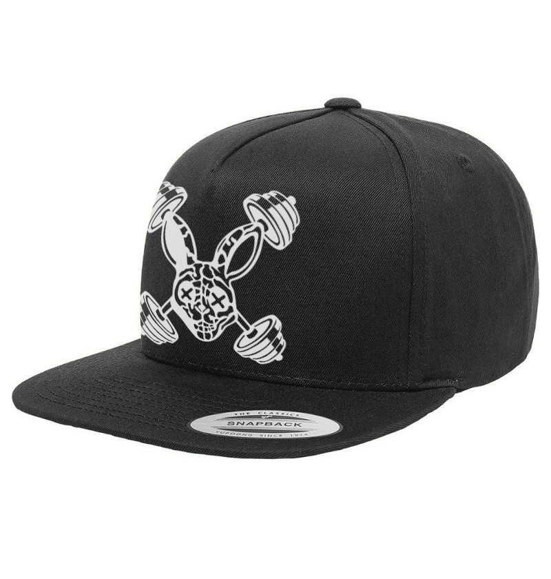 Thumbnail: 6 - RABBIT Snapback - Single White on Black