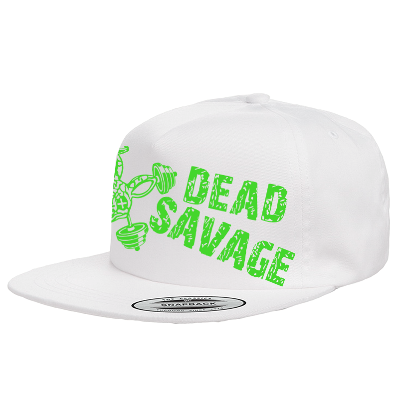 Thumbnail: 78 - RABBIT Snapback - Full Neon Green on White
