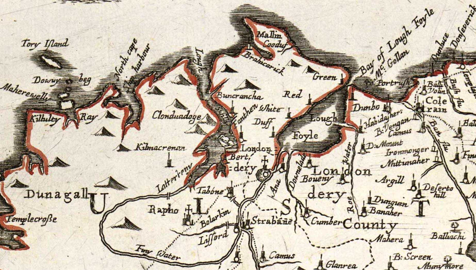 Map - 1653-1 Down Survey Map - Ireland.J