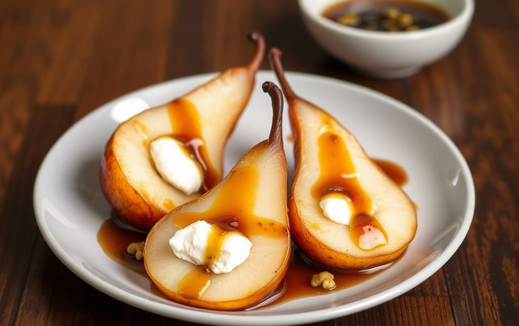 Caramelized Pears with Madeira Sauce