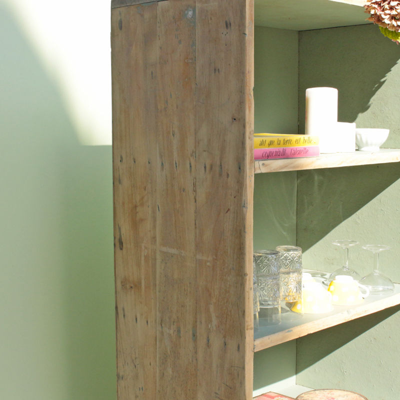 Miniature : Meuble casier d'usine en bois