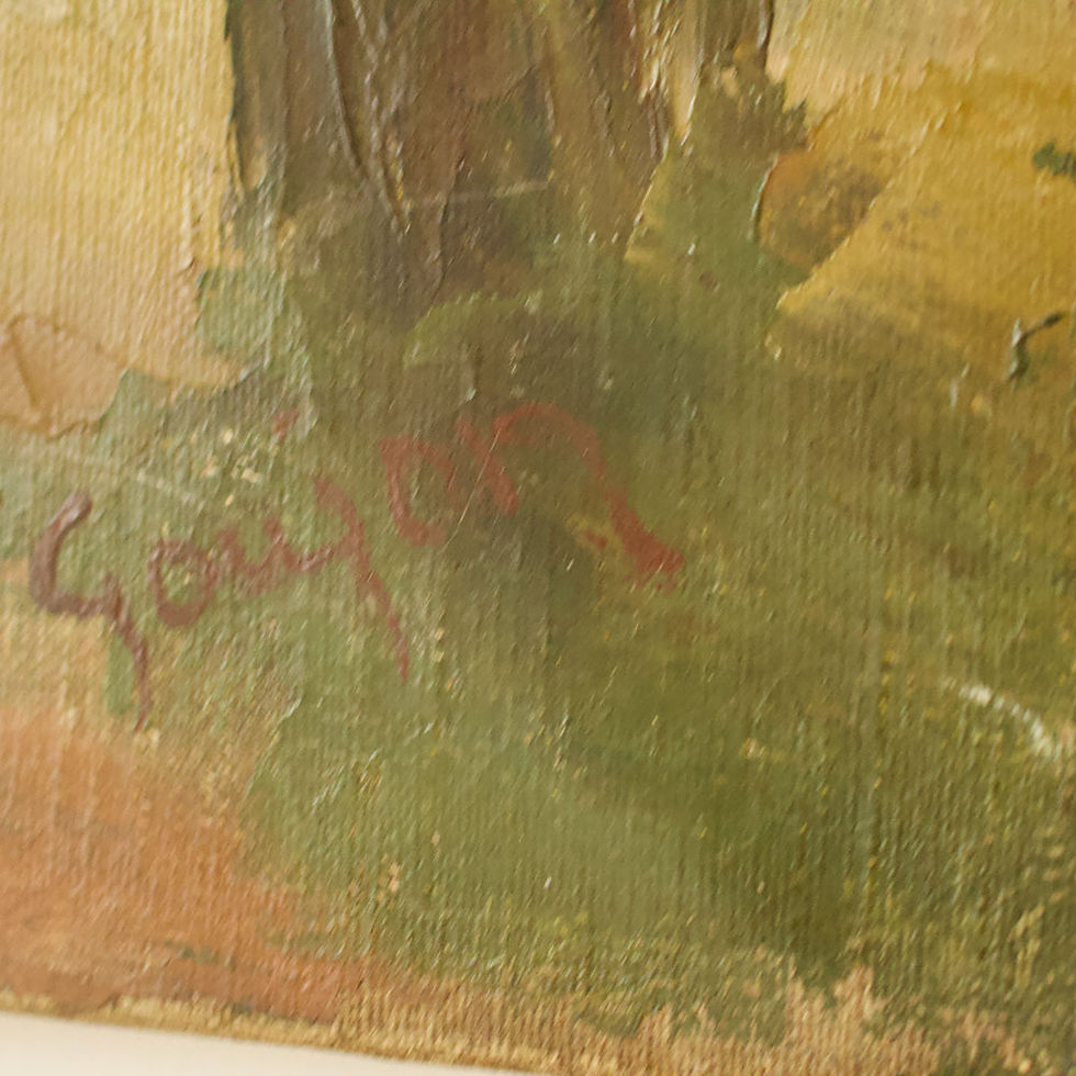 Miniature : Huile sur toile par Jean Goujon 1940