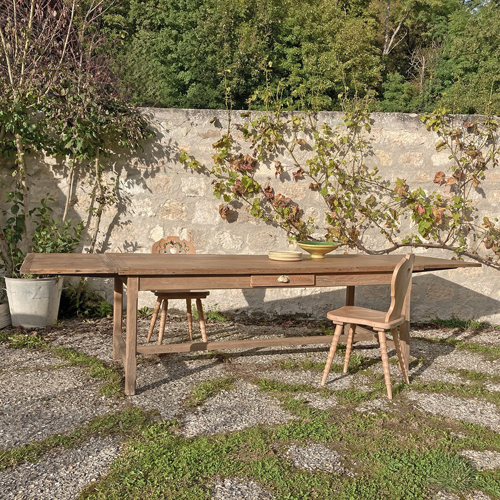 Table de ferme 202/302x87cm