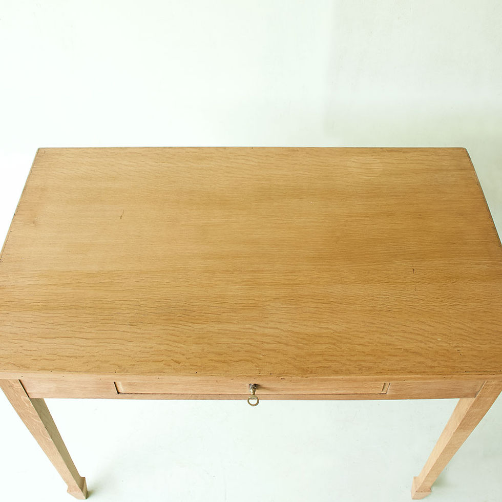 Miniature : Petite table ou bureau bois clair
