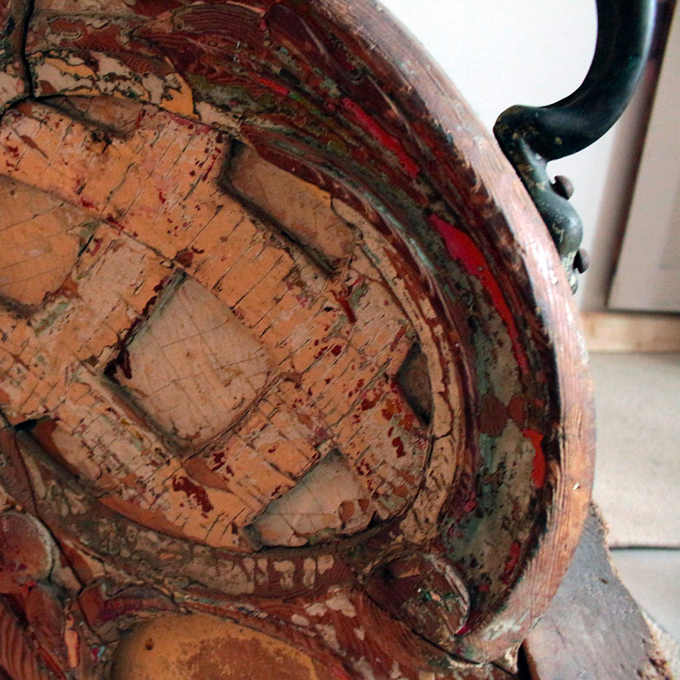 Miniature : Ancien banc de traineau