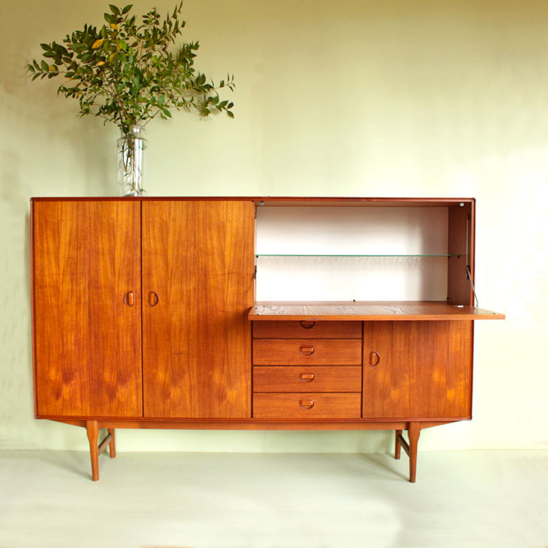 Miniature : Buffet design scandinave en teck par Fristho 1960