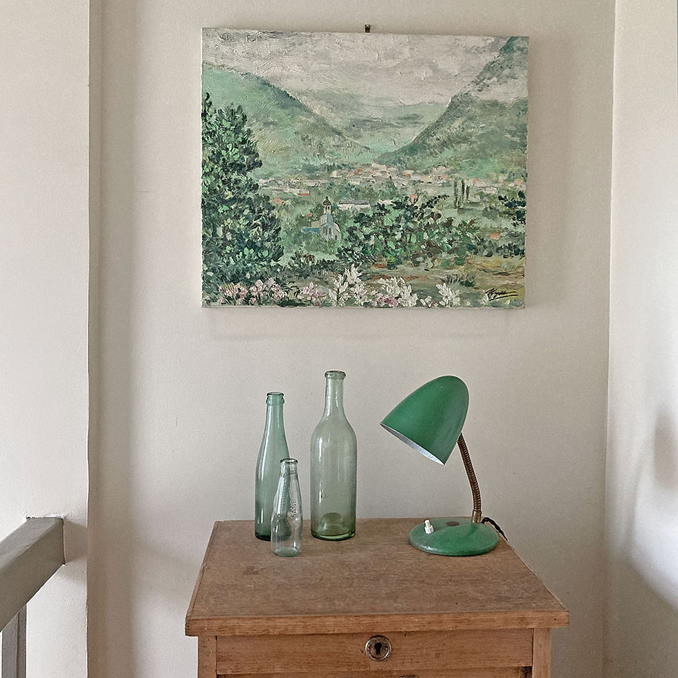 Toile paysage Bannière de Luchon 1969