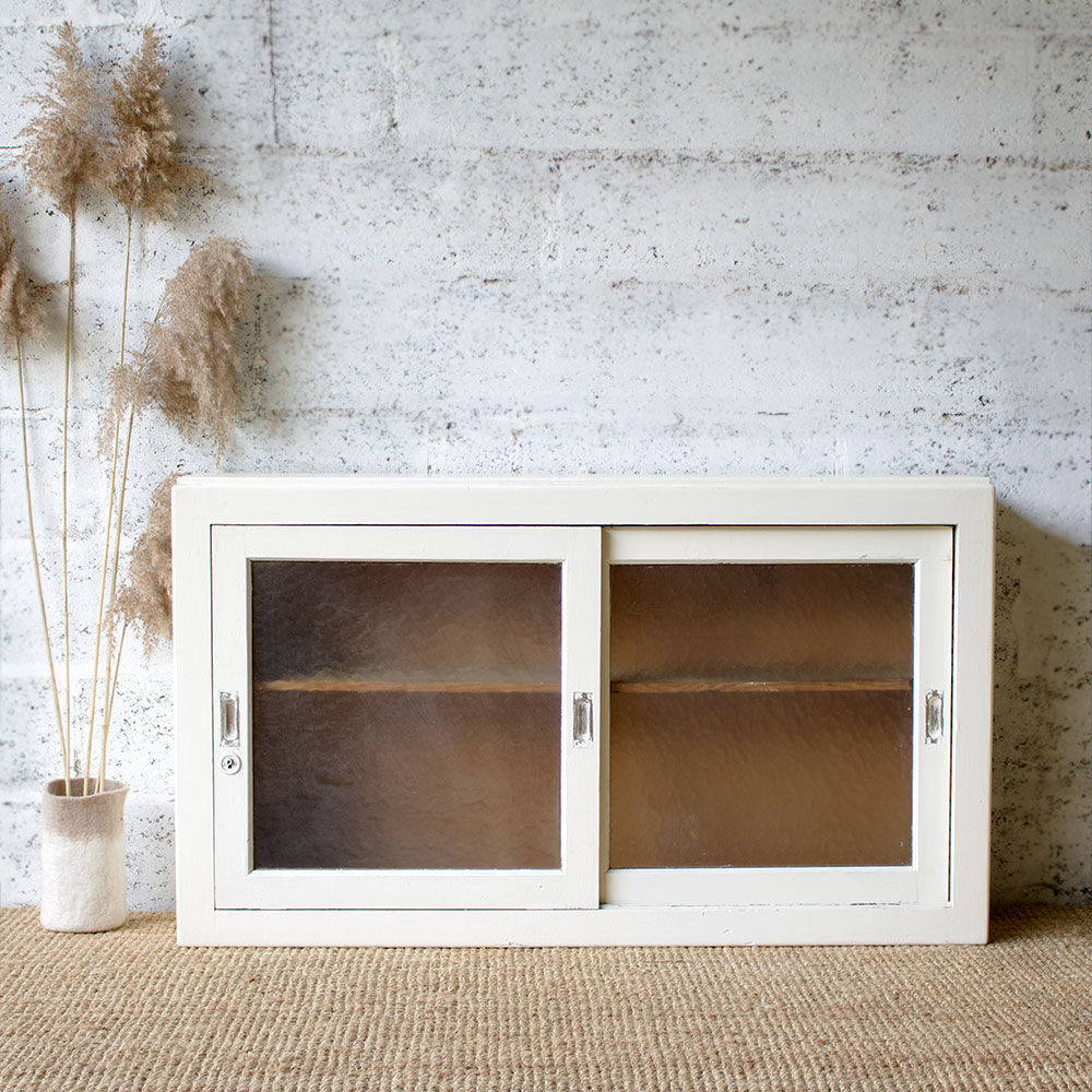 Meuble vitré portes coulissantes