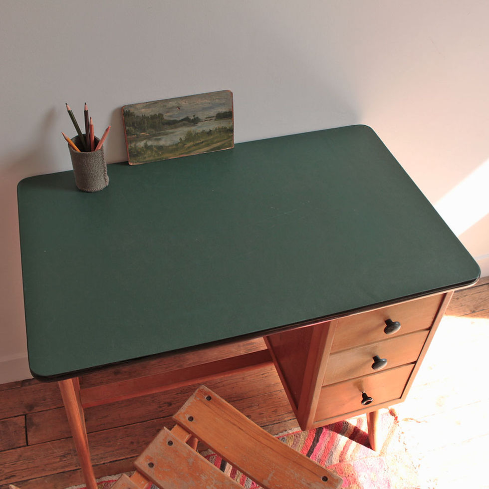 Miniature : Ensemble bureau enfant années 50