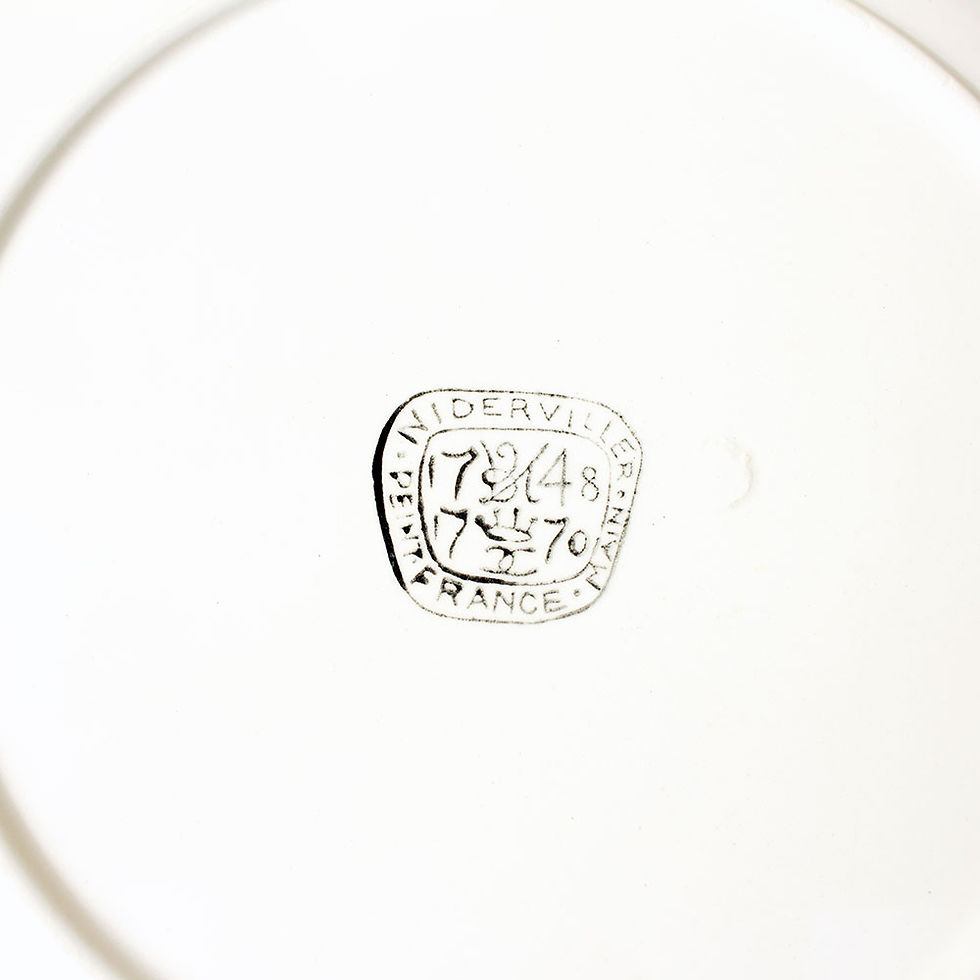 Miniature : 5 assiettes plates faïencerie Niderviller