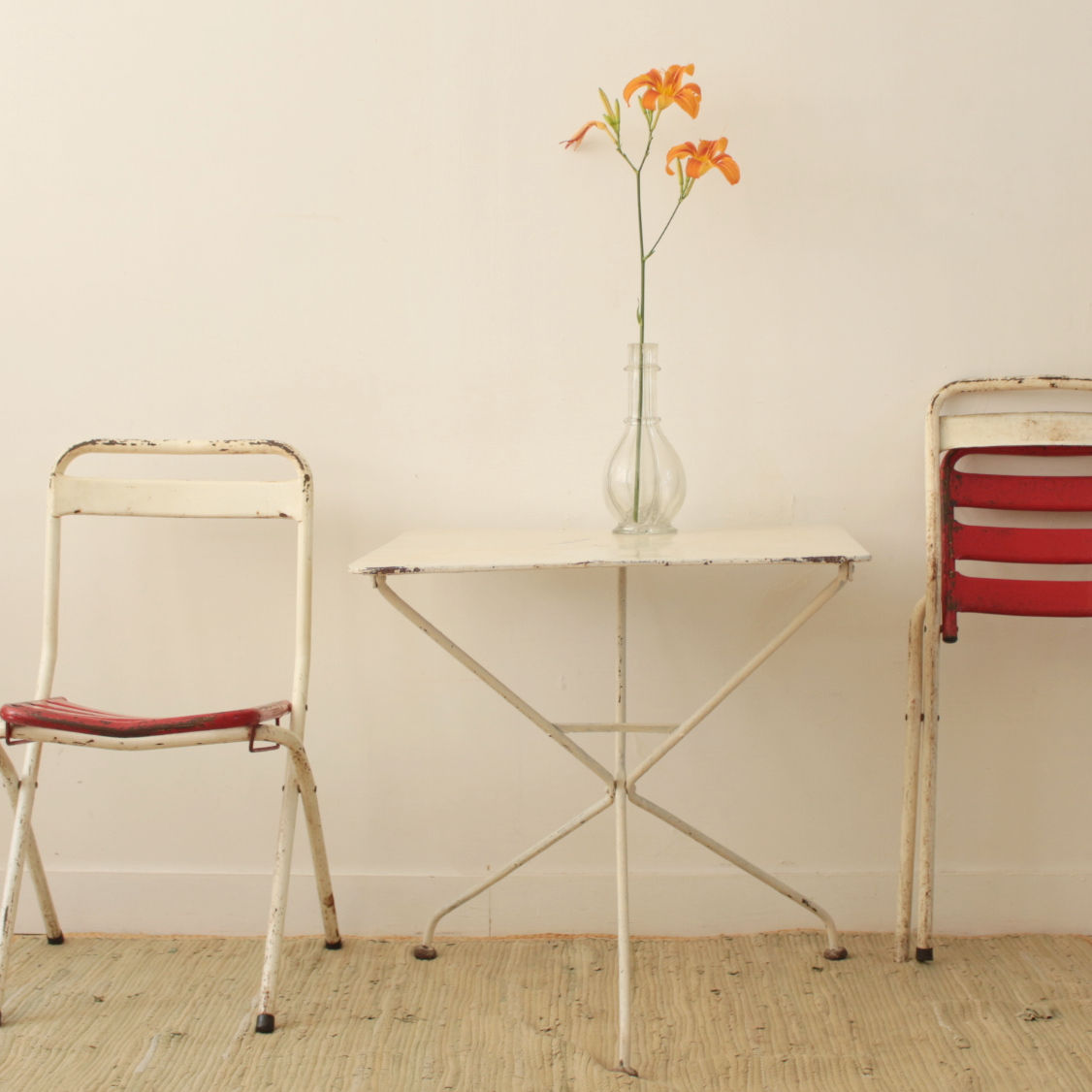 Table de jardin en fer 19ème siècle