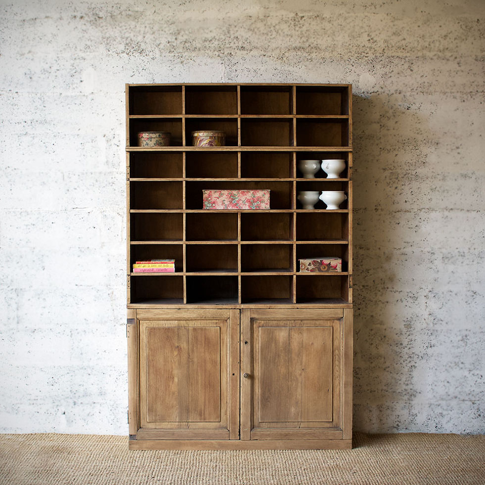 Ancien meuble de notaire 34 cases