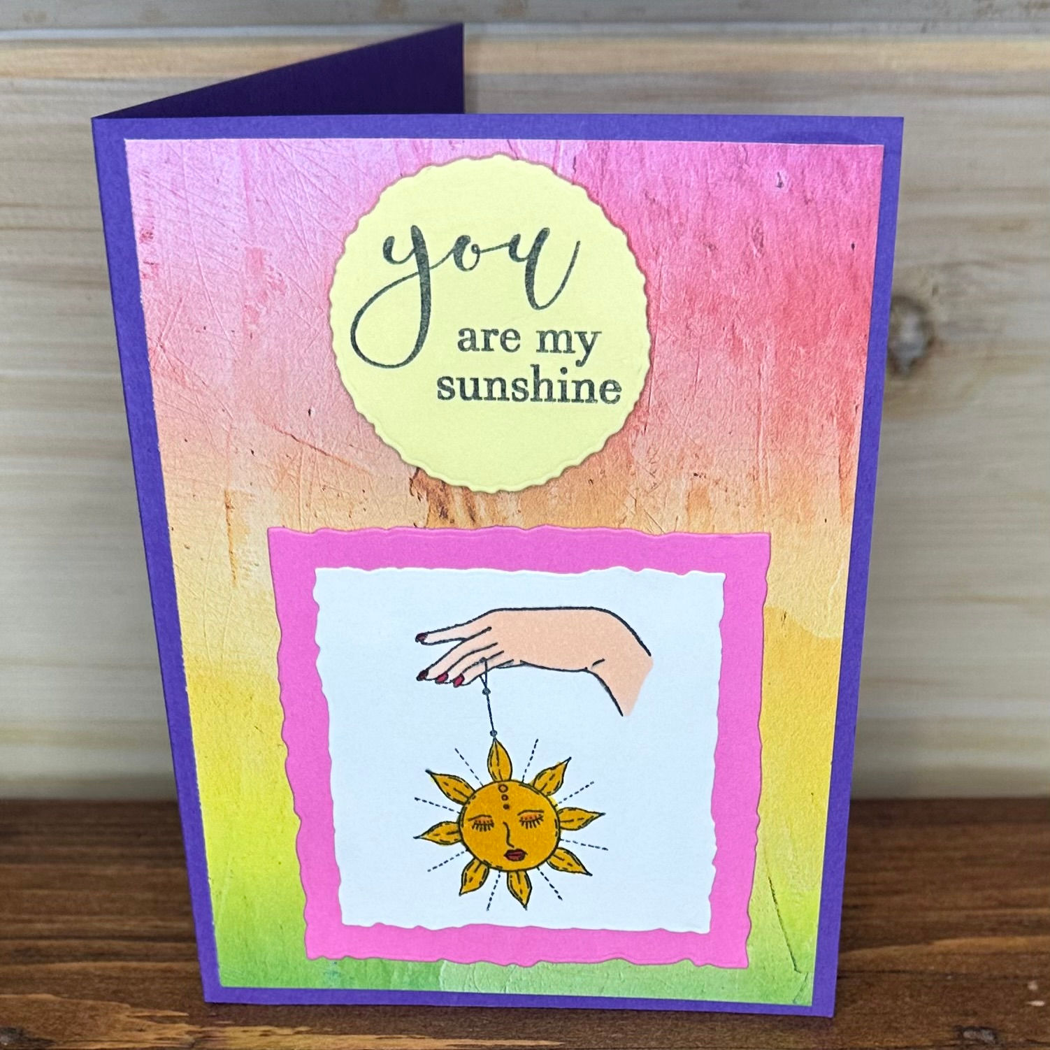 You Are My Sunshine- Hand with Dangling Sun