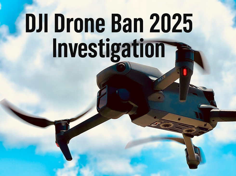 DJI Inspire drone in use during production, subject to DJI drone ban 2025 investigation